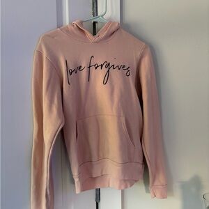 Bella Canvas Light Pink Hoodie with Script Print